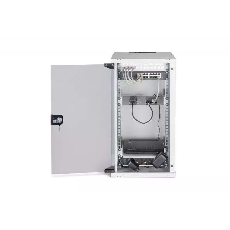 Seinale kinnitatav riiul Digitus DN-49104-SET 12U 60kg IP20 Hall