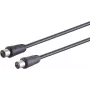 Koaksiaalkaabel S/CONN 80027-128S 7,5 m IEC Must