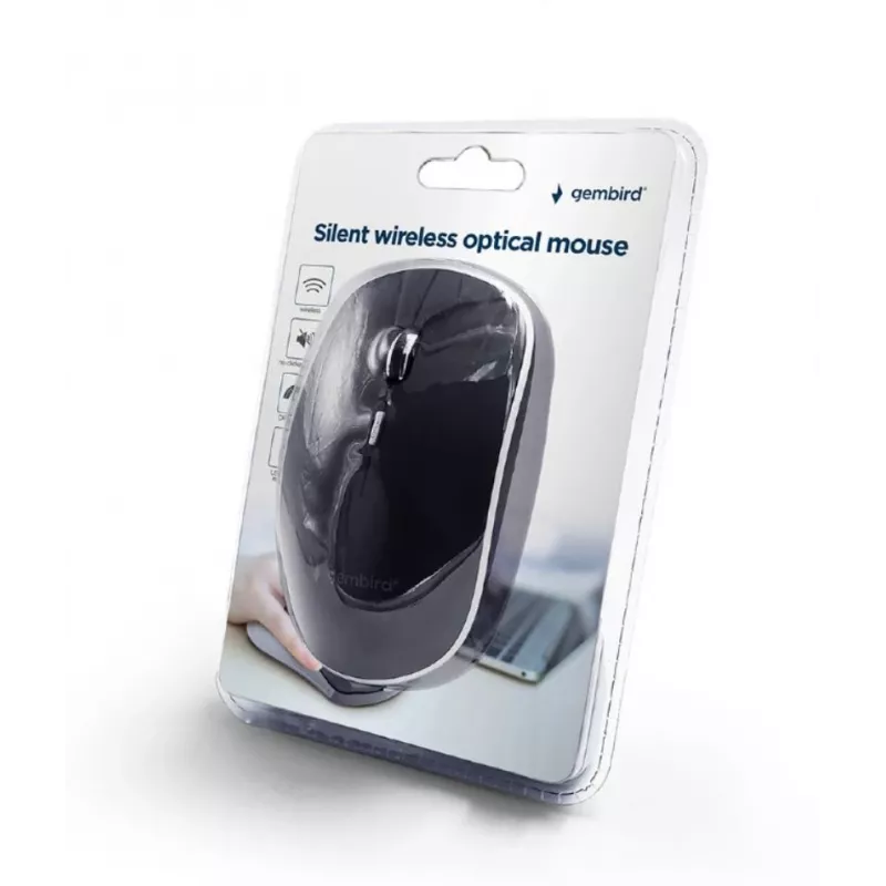 hiir USB OPTICAL WRL Must/SILENT MUSW-4BS-01 GEMBIRD