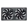 120mmx2 ARGB PWM korpuse ventilaatorid, Jonsbo ZA-240 Infinity Mirror 240mm must