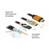 HDMI-kaabel DeLOCK 85729 2 m HDMI Type A Standard Must Kuldne