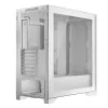 PC-korpus MODECOM VOLCANO EXPANSE S MIDI Tower — valge, microATX, karastatud klaas, USB-C, toetab GPU-d 430 mm