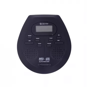 Kaasaskantav CD-mängija Denver DMP-395B must MP3-esitus LCD-ekraan