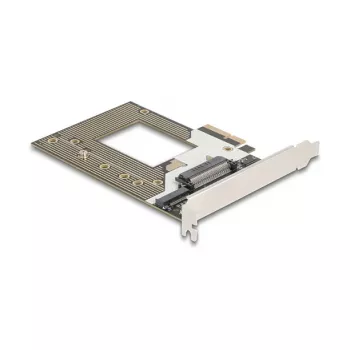 Sisemine M.2 / U.2 adapterkaart DELOCK 90854 — PCIe 4.0 (host: PCIe, väljundid: M.2 Key M 110 mm, U.2)
