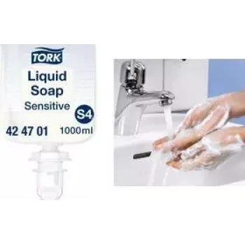 Vedel kätepesuvahend Tork 424701 tundlikule nahale, mahe koostis, täitepakend