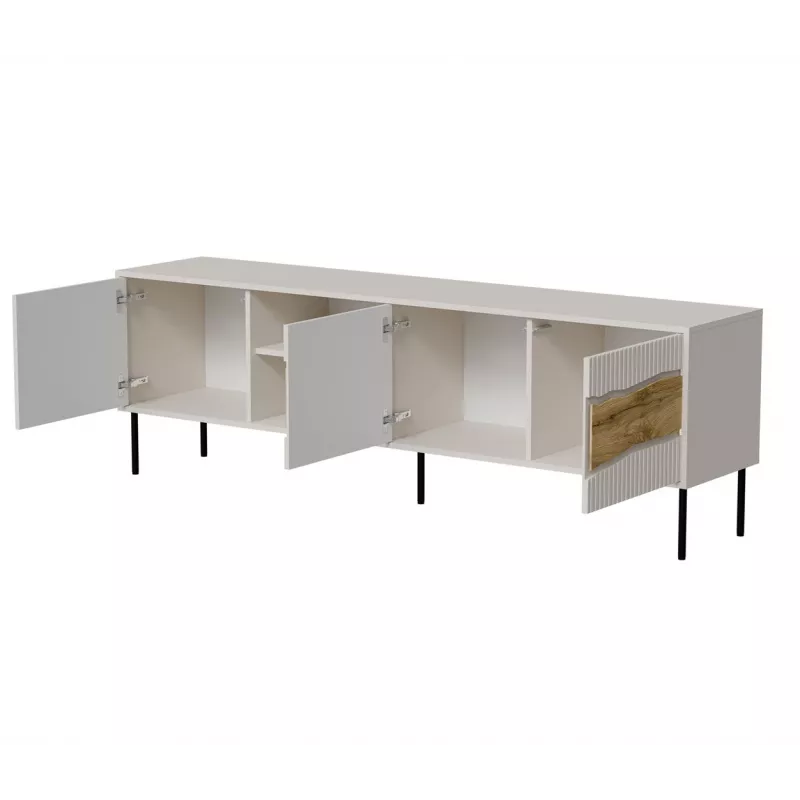 TV-kapp cama meble INSERTO 3D1W 190x40x62 cm kašmiirviimistlus LEDiga
