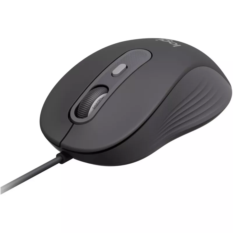 Logitech Signature Wired M520 for Business Optical Wired hiir USB-C Plug-and-Play Windows/Mac/Chrome/PC/laptops - Graphite