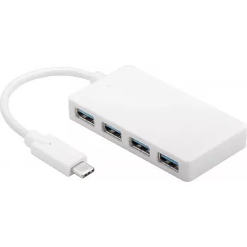 Microconnect USB3.1CUSB3 liidese jaotur USB 3.2 Gen 1 (3.1 Gen 1) USB-C 5000 Mbit/s Valge