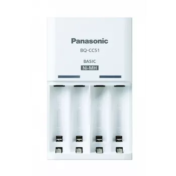 Panasonic 52051E02 Basic BQ-CC51 USB laadija NiMH AAA/AA LED olekuga