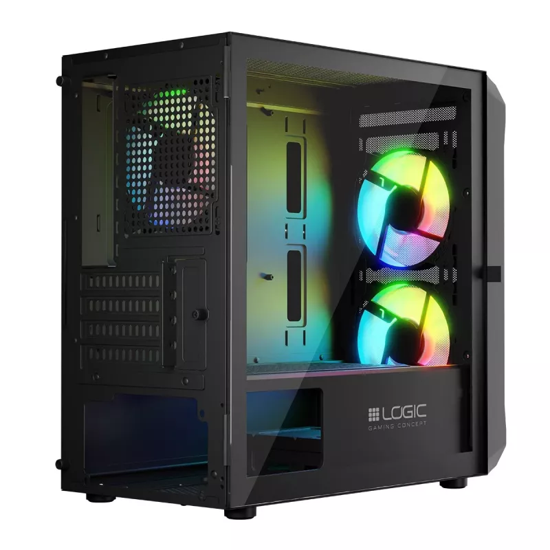 Arvutikorpus Logic Concept Portos Mini ARGB Micro ATX Must