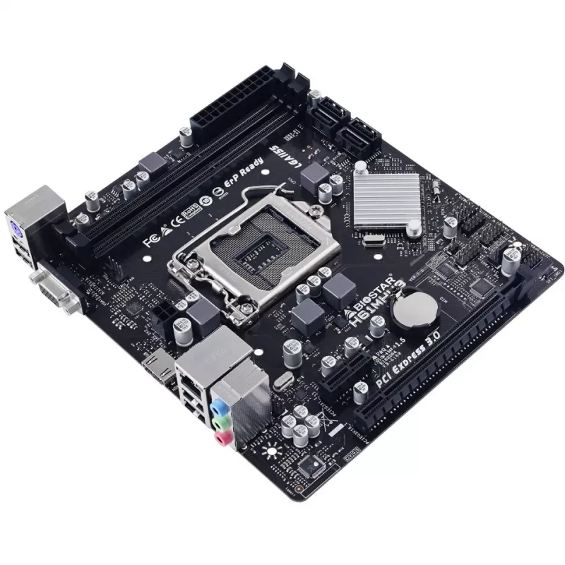 Emaplaat BIOSTAR H61MHV3 micro ATX, Intel H61 kiibistik, LGA 1155, DDR3, 2x DIMM, 4x SATA II, HDMI, VGA
