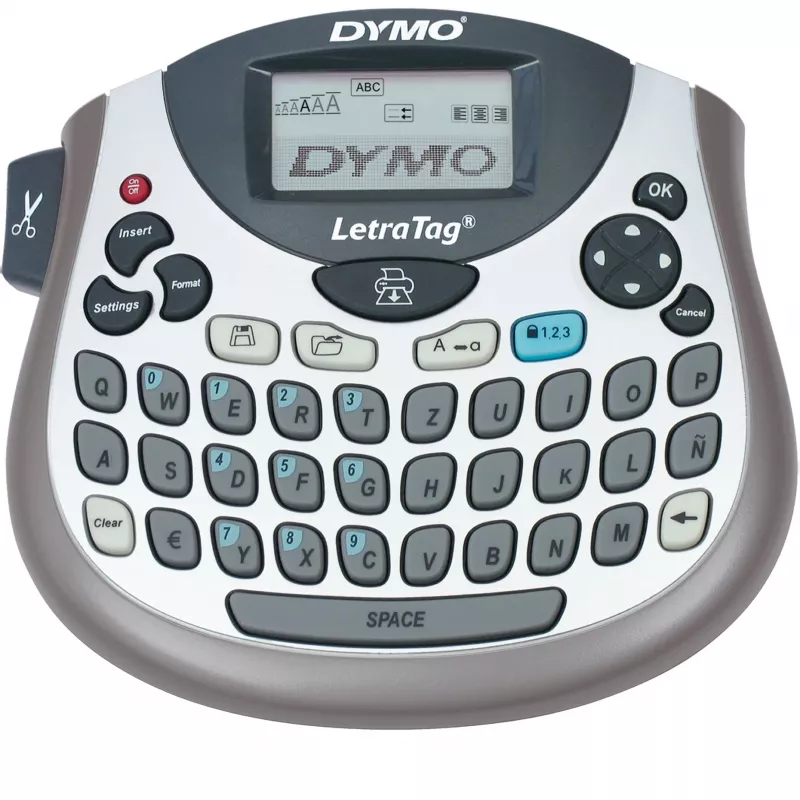 Sildimasin Dymo LetraTag LT-100T QWERTZ klaviatuuriga, pihuarvuti soojusülekandega sildiprinter