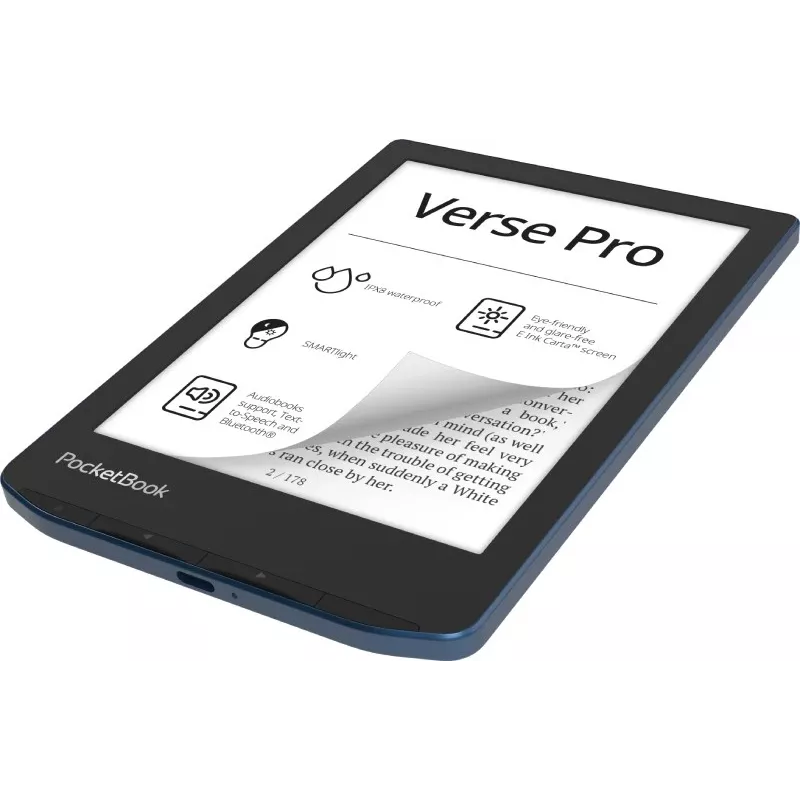 PocketBook Verse Pro e-raamatulugeja puutetundlik ekraan 16 GB Wi-Fi must, sinine