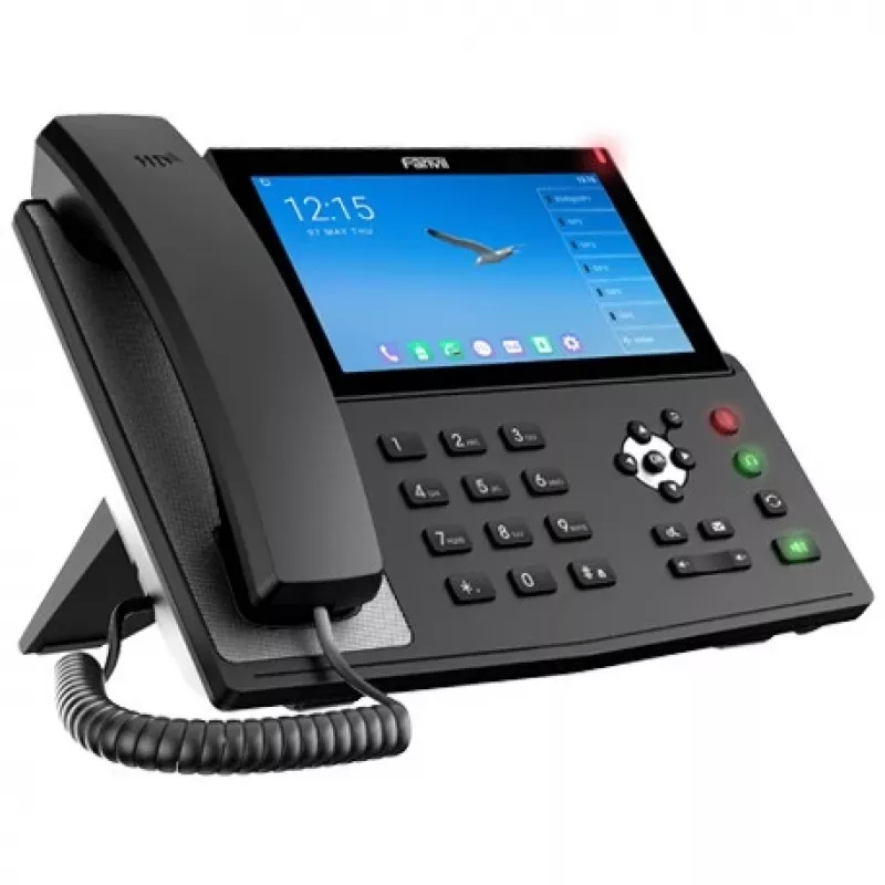 Fanvil X7A IP-telefon must 20 liini LCD Wi-Fi