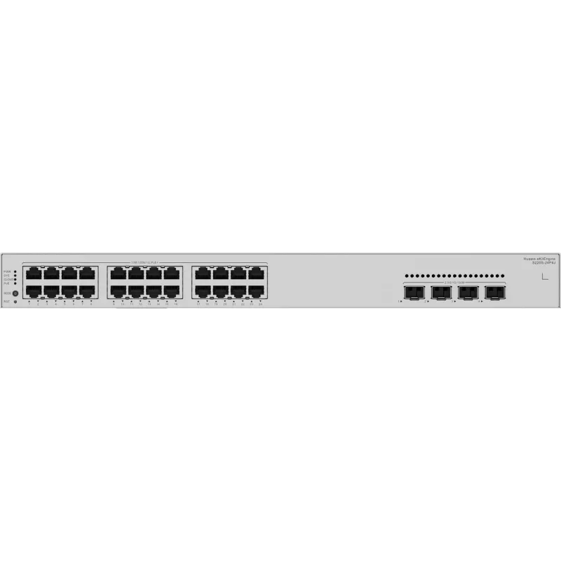 Huawei S220S-24P4J Gigabit PoE lüliti, 4x 2.5G SFP 24x PoE, 4x 2.5G SFP