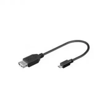 Wentronic Goobay USB 2.0 Hi-Speed Adapter, USB 2.0-pistikupesa (tüüp A), 0,2 m - USB 2.0-pistikupesa (tüüp A) > USB 2.0 mikro-pistik (tüüp B) (95193)