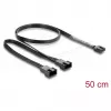 Sisemine toitekaabel DELOCK 84543 — 4-kontaktiline PWM kahele 4-kontaktilisele PWM-ile, 0,5 m