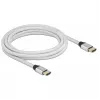 HDMI-kaabel DeLOCK Ultra High Speed 48 Gbps 8K 60 Hz Hõbedane 3m