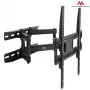 TV wall mount MACLEAN MC-760 for 32–55 inch TVs, steel, VESA up to 400x400, 30 kg, Must, 9.6–44.8 cm