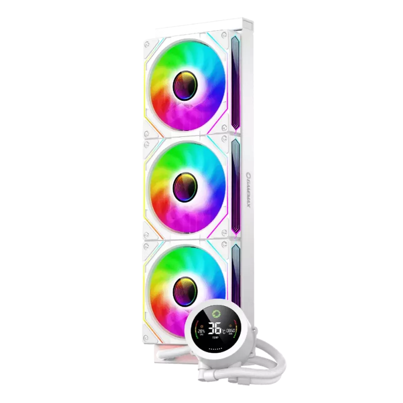 Gamemax | CPU vedelikjahutus | ICEBURG 360 DIGITAL | Valge