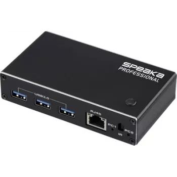 SpeaKa Professional HDMI 2.1 õhuke KVM 2X1 USB3.0+IR, must HDMI-lüliti HDMI 3840 x 2160 pikslit (SP-13724440)