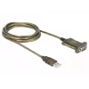 Jadakaabel DeLOCK 64073 USB Type-A DB-9 Läbipaistev 2m