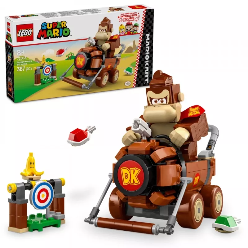 Ehitusklotsid Super Mario 72033 Mario Kart - Donkey Kong ja DK Jumbo