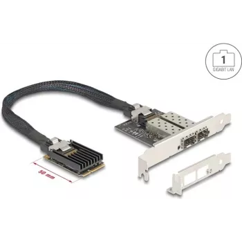 Võrguadapter DELOCK Mini PCIe I/O 95281 2× SFP Gigabit LAN-iga