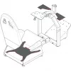 Kõlarikinnitus RaceRoom 75105090 Logitech Z323-le, must