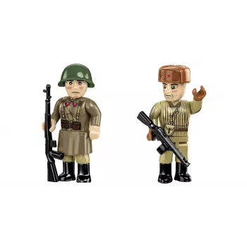 Cobi ehitusklotsid Stalingradi lahingu mudelikomplekt — 76 tk, ajalooline diorama