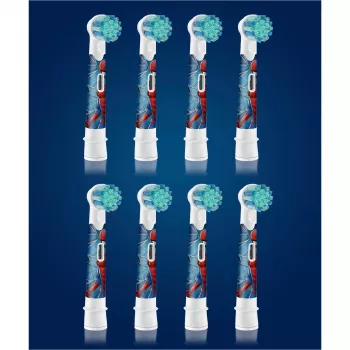 Oral-B Kids Spidermani asendusharjapead, valge, 8 tk