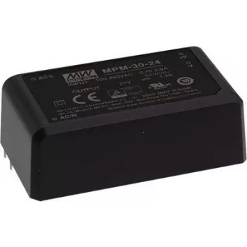 Toiteadapter/inverter MEAN WELL MPM-30-12ST, 30 W, 12 V väljund, 80–264 V sisend