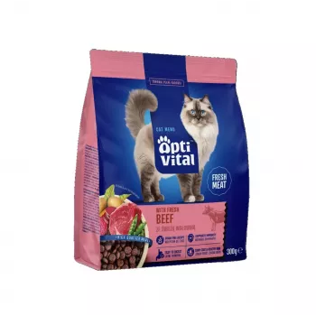 OPTIVITAL värske veiselihaga - kuiv kassitoit - 300g