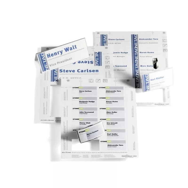 Label Durable 1455-02 Valge