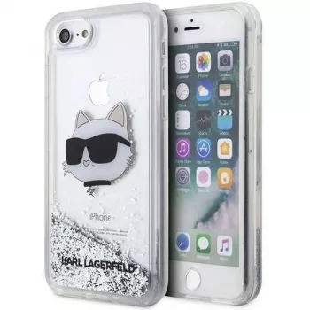 Karl Lagerfeld | Originaalkohver IPHONE SE 2022/SE 2020/7/8 Karl Lagerfeld kõvakohver sädelev Choupette pea (KLHCI8LNCHCS)