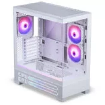 PHANTEKS XT View Matrix PC-Enclosure, Midi-Tower, E-ATX, Tempered Glass, Matrix LED - Valge (PH-XT523VM1_DWT01)
