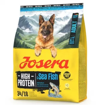 Kuiv koeratoit JOSERA High Protein Adult Sea Fish 3 kg — kõrge valgusisaldusega täiskasvanutele mõeldud kala baasil