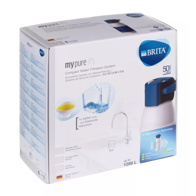 Brita Mypure P1+grifo 1 Via kompaktne veefiltreerimissüsteem