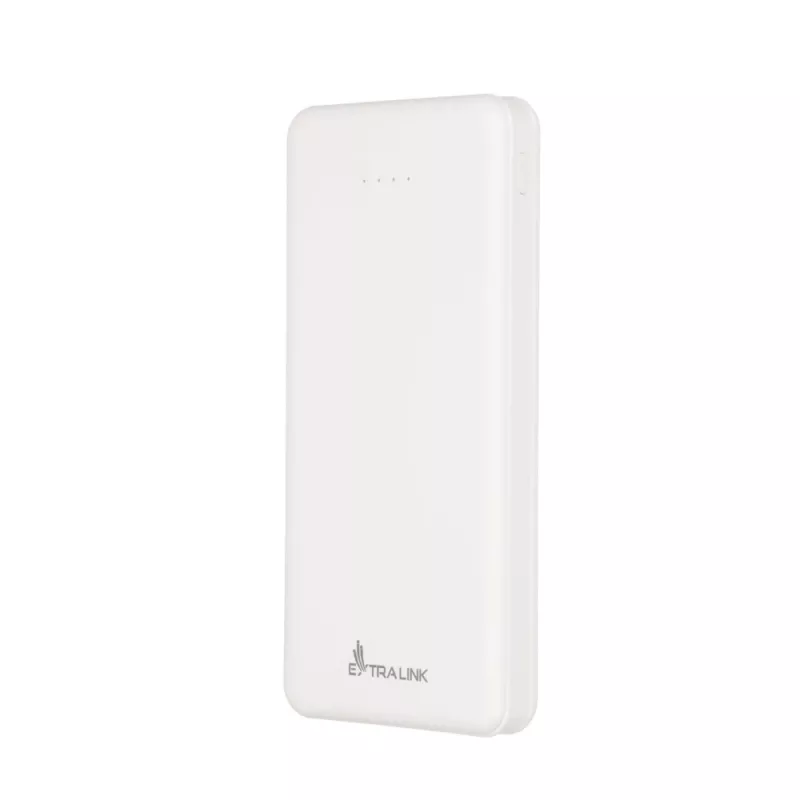 Akupank Extralink EPB-078W 10000 mAh valge, USB-C, 10 W väljund, laeb kuni 2 seadet