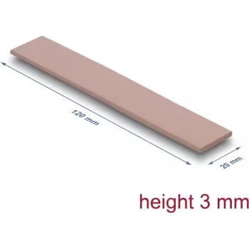 Soojuspadjake DeLOCK 18484 3 W/m·K roosa 20x120x3 mm