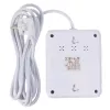 Pistikupesadega pikendusjuhe MACLEAN MCE388 W — 2 pistikupesa, 3×USB, 110–240 V, 2500 W, 3 m kaabel, valge