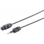 Optiline audiokaabel ShiverPeaks 69012-1.5 Toslink (optiline) pistik 3,5 mm pesasse, 1,5 m, 2,2 mm kaabel