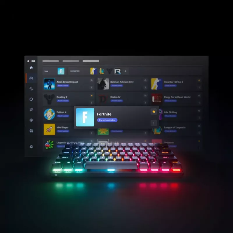 Mehaaniline miniklaviatuur STEELSERIES Apex Pro Gen 3 Mini RGB-lülititega