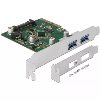 Delock PCI Express x4 kaart 2 x välise USB 3.1 Gen 2 Type-A pesaga (90298)