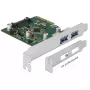 Delock PCI Express x4 kaart 2 x välise USB 3.1 Gen 2 Type-A pesaga (90298)