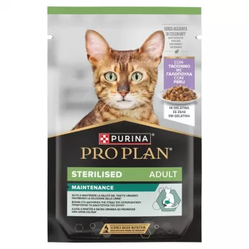PURINA Pro Plan Sterilised Adult Maintenance kalkun tarretises - märg kassitoit - 85g