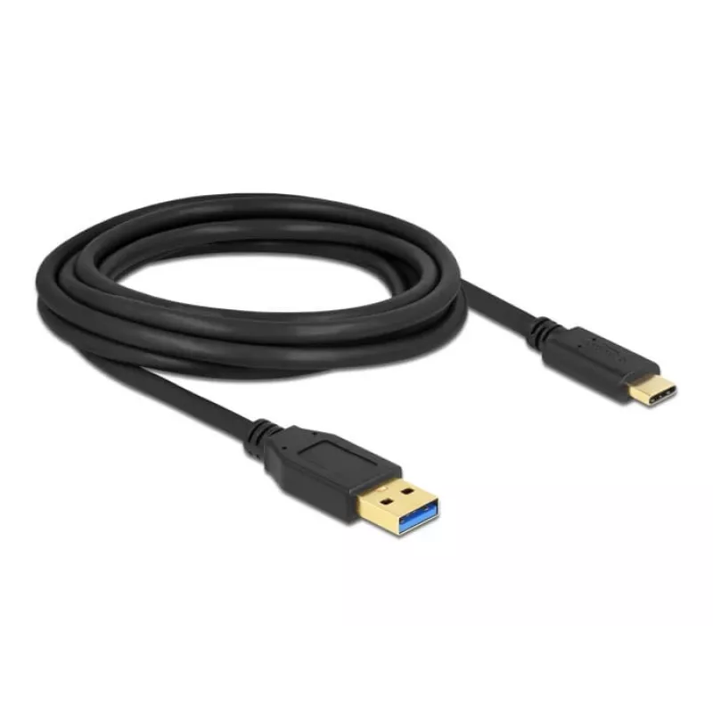 USB-kaabel DeLOCK SuperSpeed USB 3.2 Gen 2 Type-A to USB-C 3 m