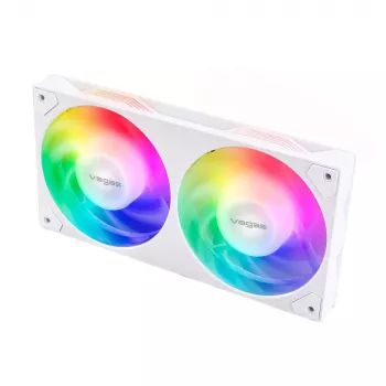 Akasa VEGAS A24 12 cm valge kuullaagriga ventilaator
