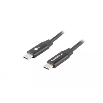 LANBERG USB-C to USB-C kaabel CA-CMCM-40CU-0018-BK — USB 2.0, 1,8 m, must