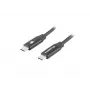 LANBERG USB-C to USB-C kaabel CA-CMCM-40CU-0018-BK — USB 2.0, 1,8 m, must